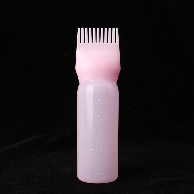 Bote aplicador de coloración de cabello , 120ml, pincel tinte Cabello, dispensación de coloración del cabello en salón, herramienta de estilismo: Pink