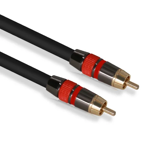 Digitale Audio RCA Kabel Premium Stereo RCA naar RCA Coaxiale SPDIF Kabel Mannelijke Luidspreker Hifi Subwoofer Kabel AV 0.5m 1m 2m 3m 5m: Rood / 1.9 m