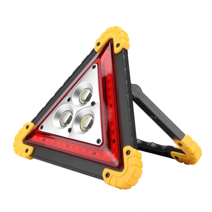 Panneau d'avertissement de panne de voiture 30W | Panneau de sécurité triangulaire multifonction, de secours, avec feu rouge