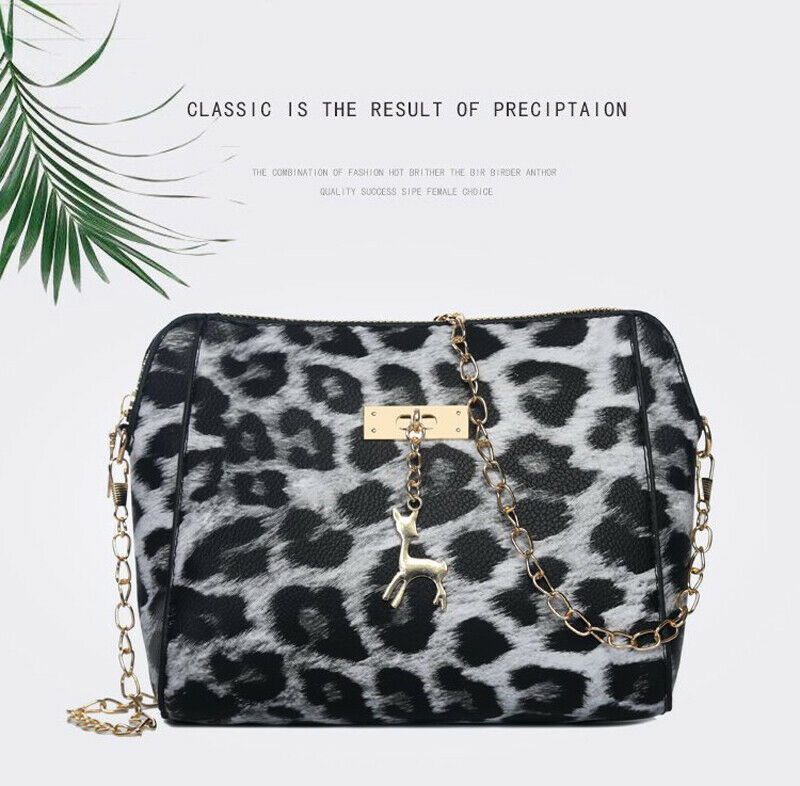 Small Cross Over Body Bag Ladies Leopard Shoulder Bag Handbag Purse Women Messenger Satchel