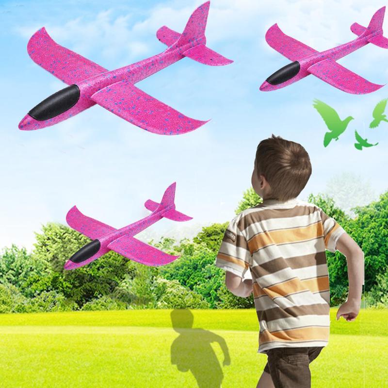 48 Cm Hand Gooi Flying Zweefvliegtuig Planes Foam Vliegtuigen Epp Slip Modelvliegtuigen Party Game Kinderen Foam Plastic Vliegtuig