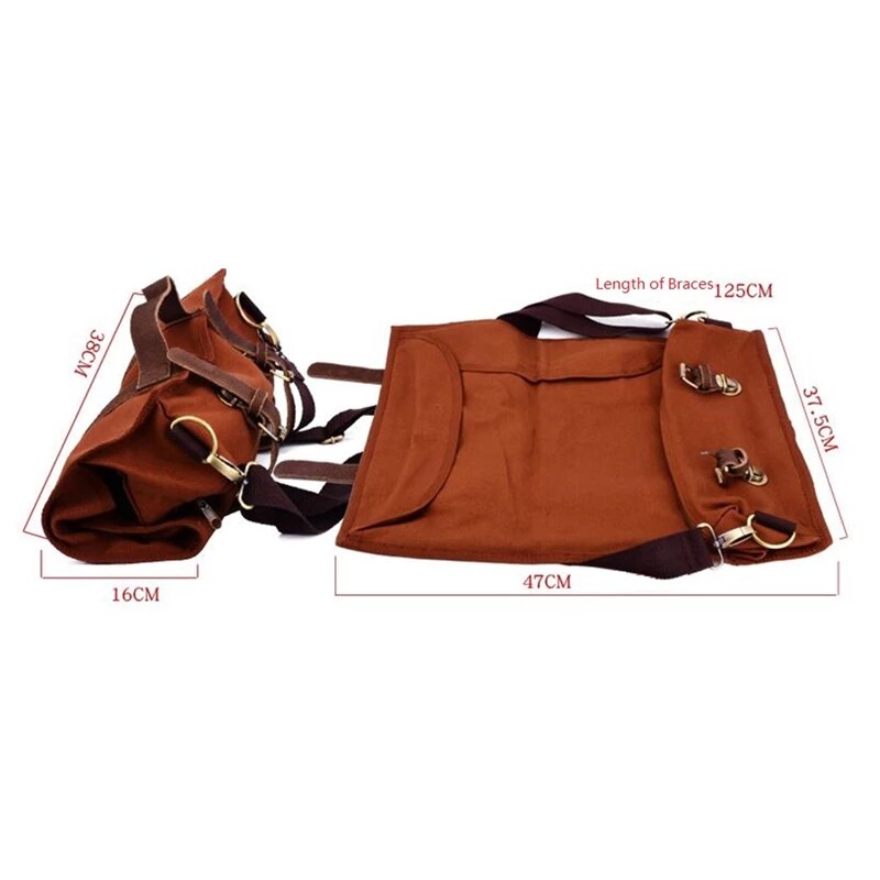 Bar Bartender Carrying Bag Bartender Canvas Toolkit Pack Bar Tools Cocktail Shaker Set Storage Bag Only