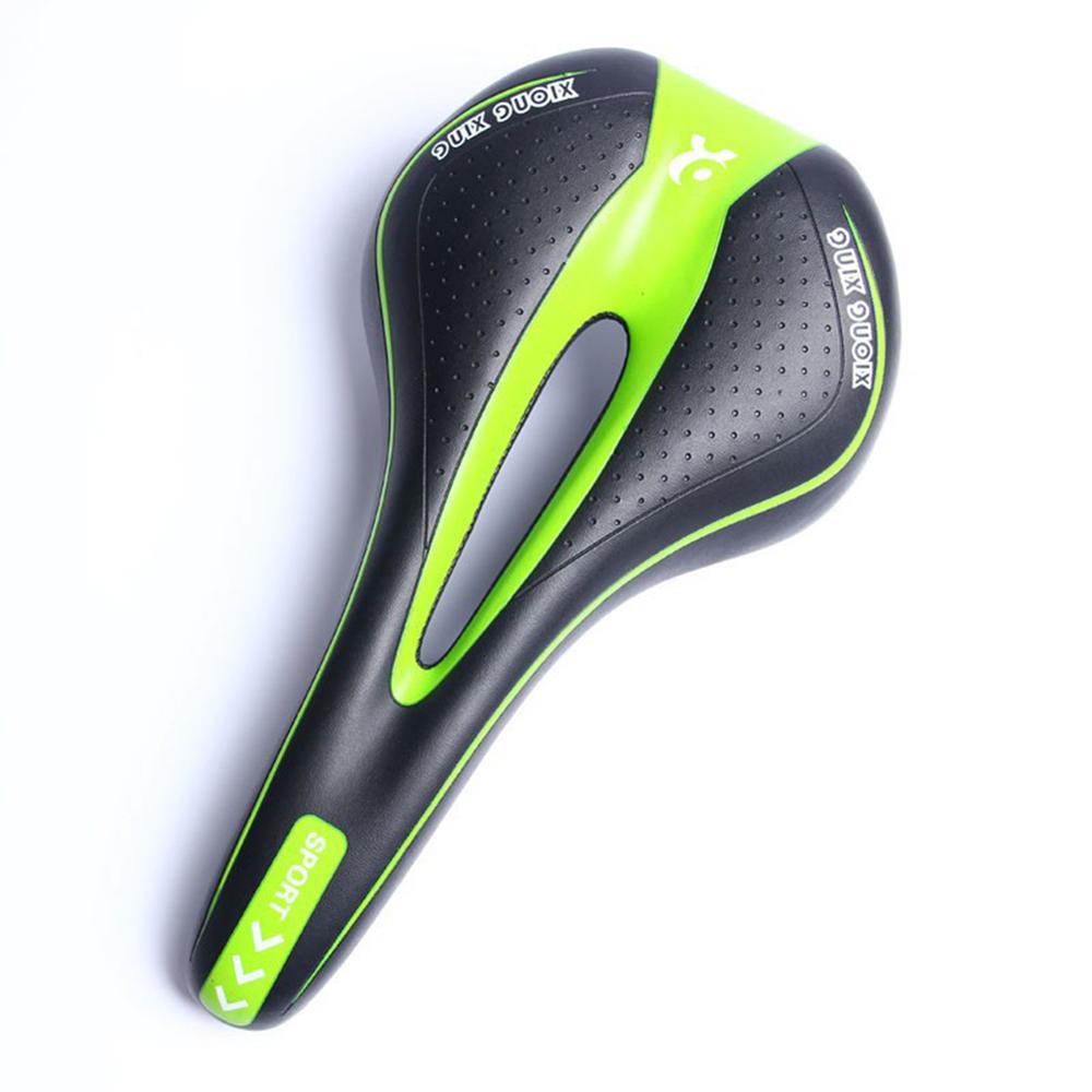 Women Men MTB Bicycle Saddle Ultralight Selle Italia Mountain Bike Seat Ergonomic Comfortable Wave Road Bike Saddle Cycling Seat: YL201873-GN1