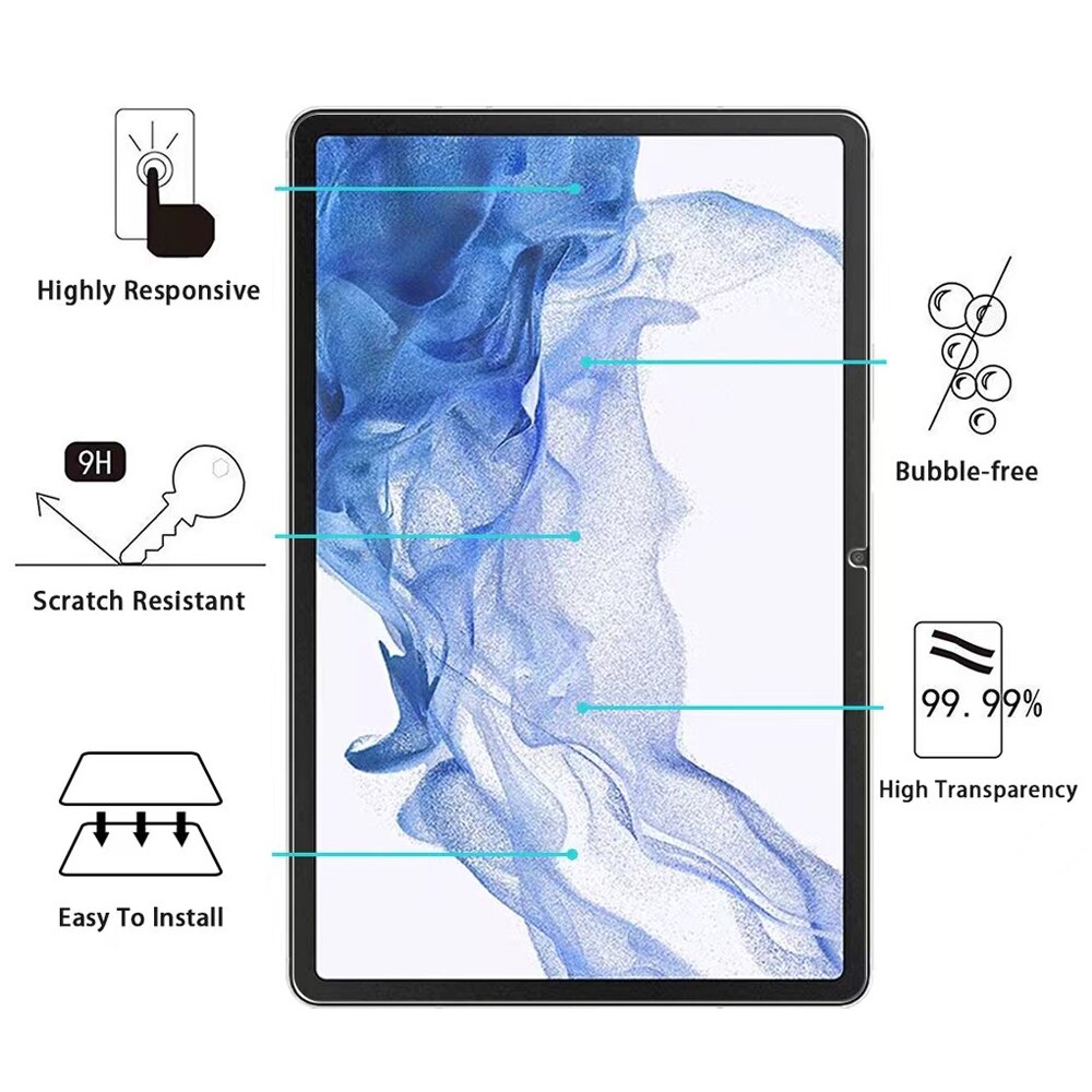 Tablet Screen Protector For Samsung Galaxy Tab S8 11 Inch Protective 2022 SM-X700 X706 Anti Scratch HD Clear Tempered Glass Film