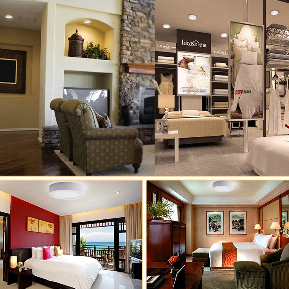 6-24W Ronde Led-paneel Lamp Opbouw Plafond Lamp Keuken Badkamer Downlight Cool/Warm Wit Ac 85-265 Home/Commerciële