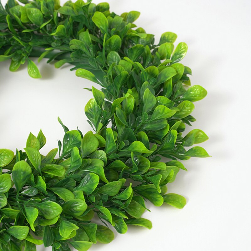 Artificial Green Plant Garland Simulation Green Plant Garland Home Office Decoration Eucalyptus Leaf Wreath 42cm Home Decor