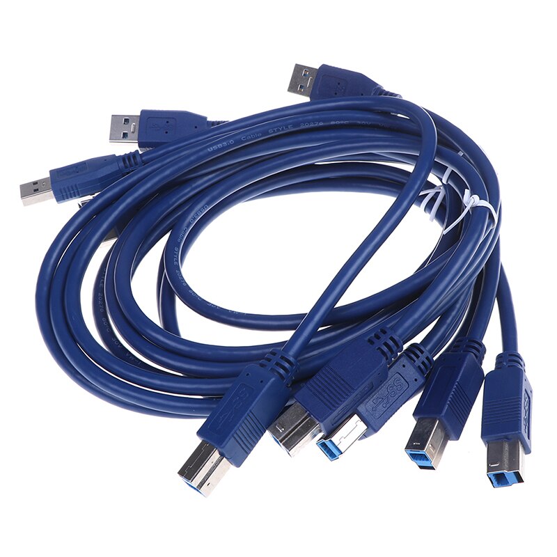 Neue USB 3,0 A Stecker BIN zu USB 3,0 B Typ Männlichen BM Verlängerung Drucker Draht Kabel USB 3,0 Kabel für Drucker Abendessen Geschwindigkeit