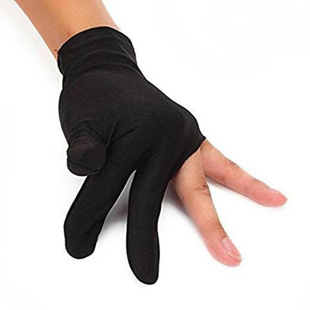 1 pc snooker pool billard handsker kø skydespil spandex 3 fingerhandsker