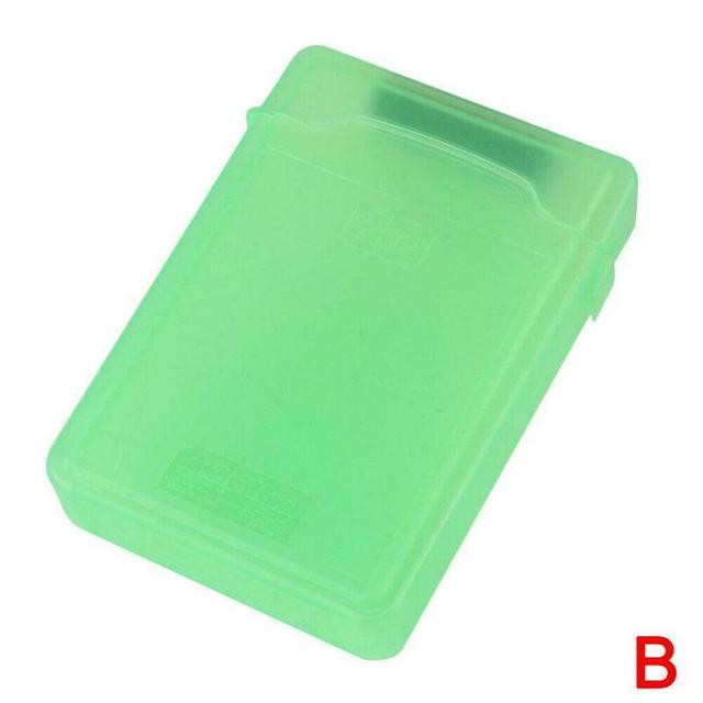 3,5 zoll Farbe Festplatte Schutz Kunststoff Kasten Festplatte Tasche Schock-nachweisen Festplatte Sitz PP Kompression fest disk Lager Kasten: Grün