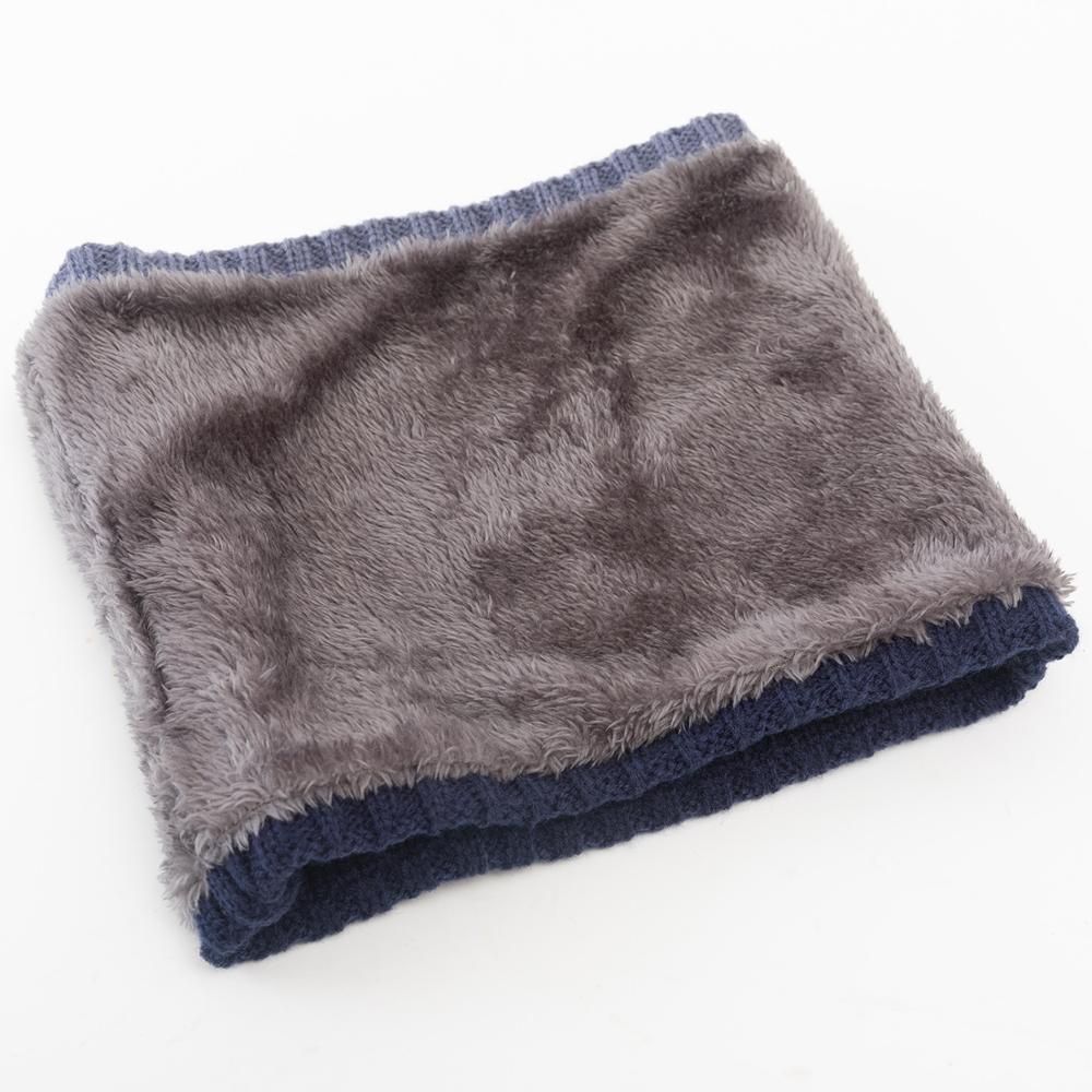Bufanda de lana con degradado para hombre y mujer, Bandana Unisex de tejido sólido cálido, diadema de terciopelo, de invierno