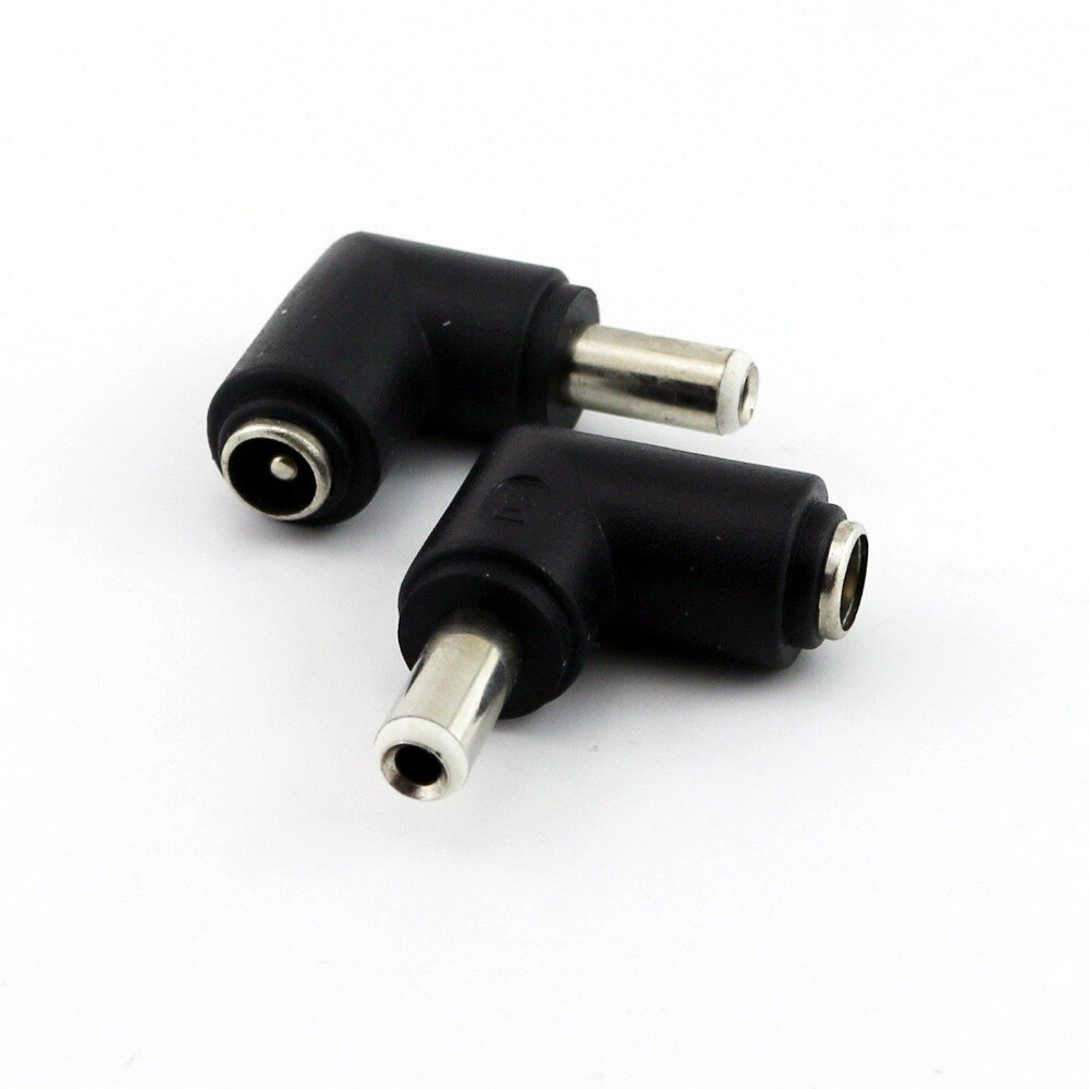20 stuks DC 5.5x2.1mm Vrouwelijke Jack Naar 5.5mm x 2.5mm Mannelijke Plug 90 Graden Rechts hoek Adapter Connector