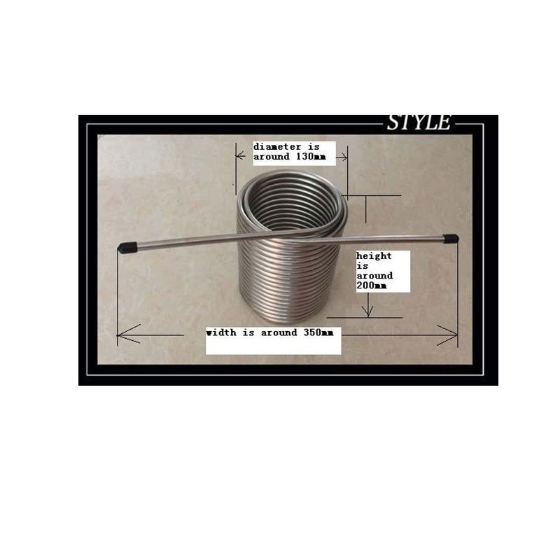 50' Stainless Steel Coil 5/16'' beer cooling coil for jockey box