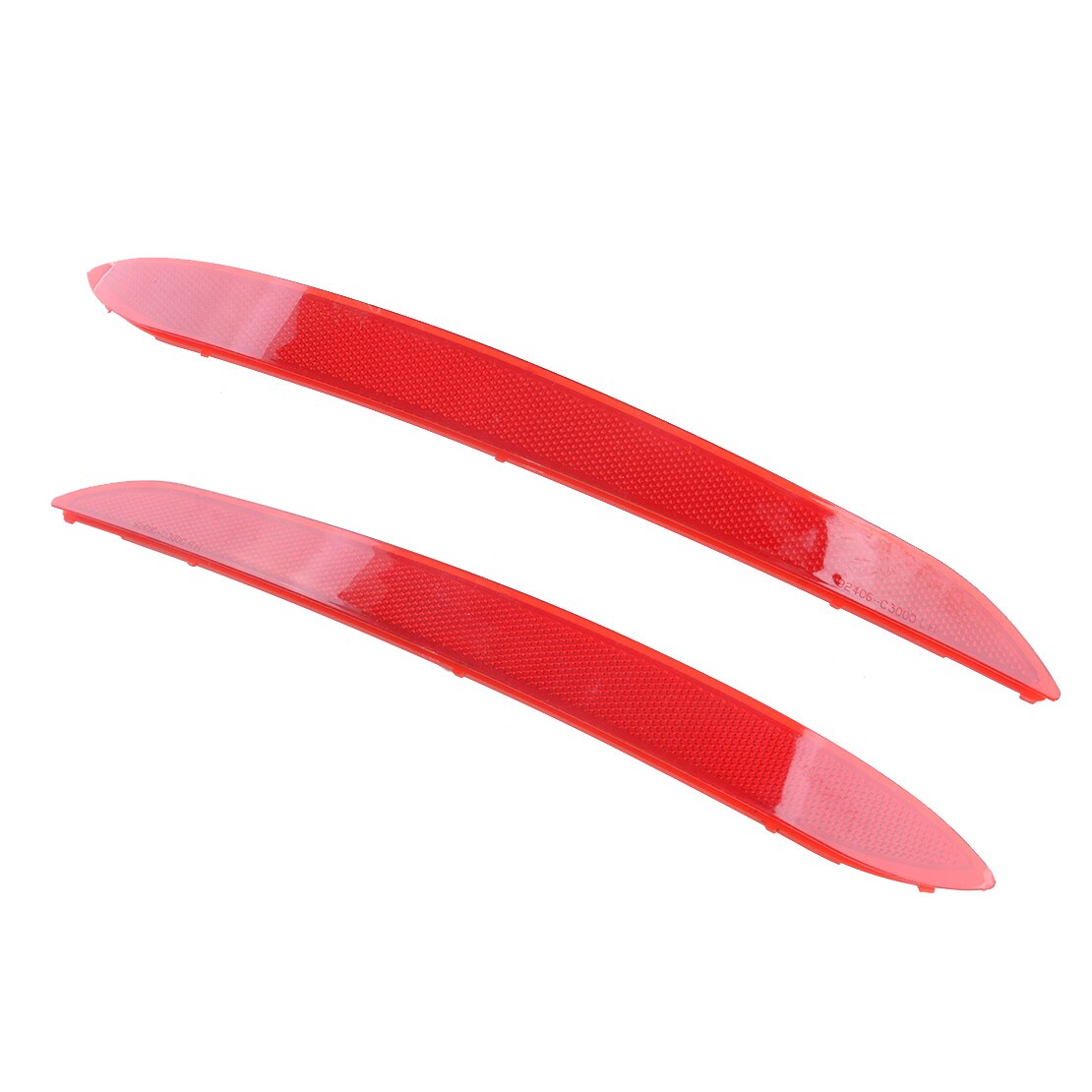 1 Pair ABS Red Car Rear Bumper Reflector Light Fit... – Grandado