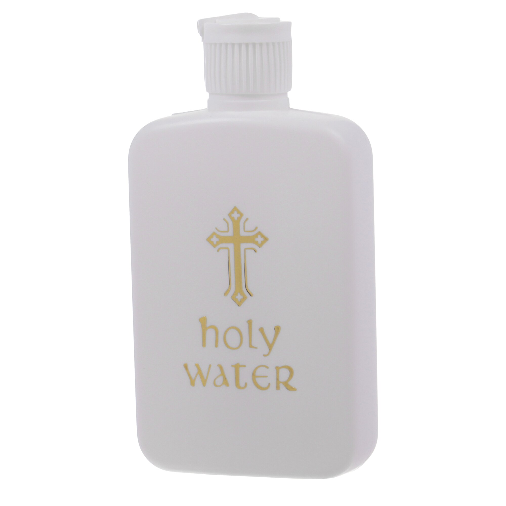 1Pc 60/100Ml Pasen Plastic Water Fles Religieuze Artikelen Pasen Heilige Water Fles Met Goud Blokkeren Heilige water Fles