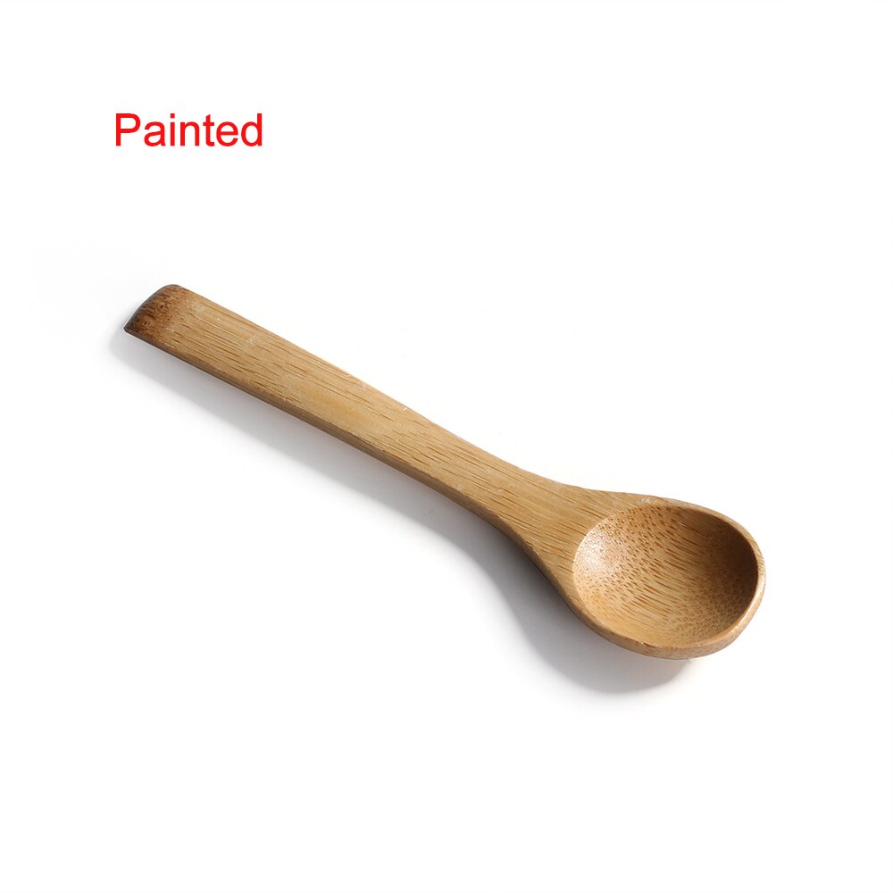 Cuchara de té de madera tradicional hecha a mano, cuchara de azúcar pequeña, utensilios de cocina, accesorios para el hogar, 1 ud.: 3
