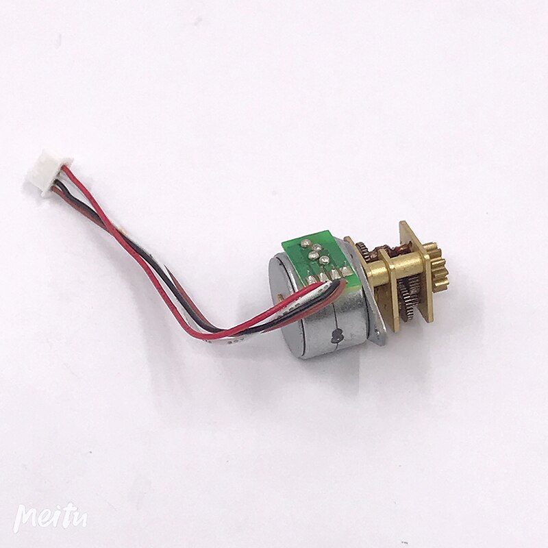 Caja de engranajes de reducción de precisión de 15MM, Motor paso a paso reductor de engranajes de Metal completo de 2 fases y 4 cables para equipos de comunicación de precisión