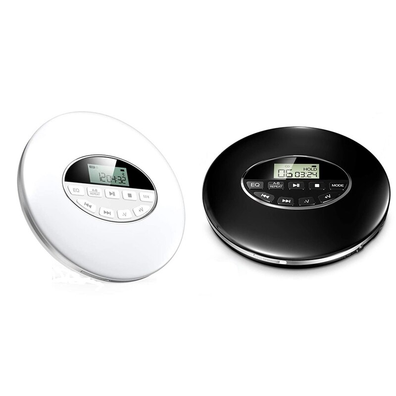 Tragbarer cd-Spieler mit kopfhöreranschluss, hifi-musikwiedergabe, cd-walkman, discman-Spieler für zuhause, reisen und Auto