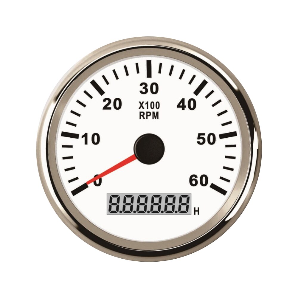 85mm Tachometer with Hourmeter Truck Car Boat Diesel Engine Tacho Meter Sensor Gauge REV Counter with Backlight M16 M18: 6K WS