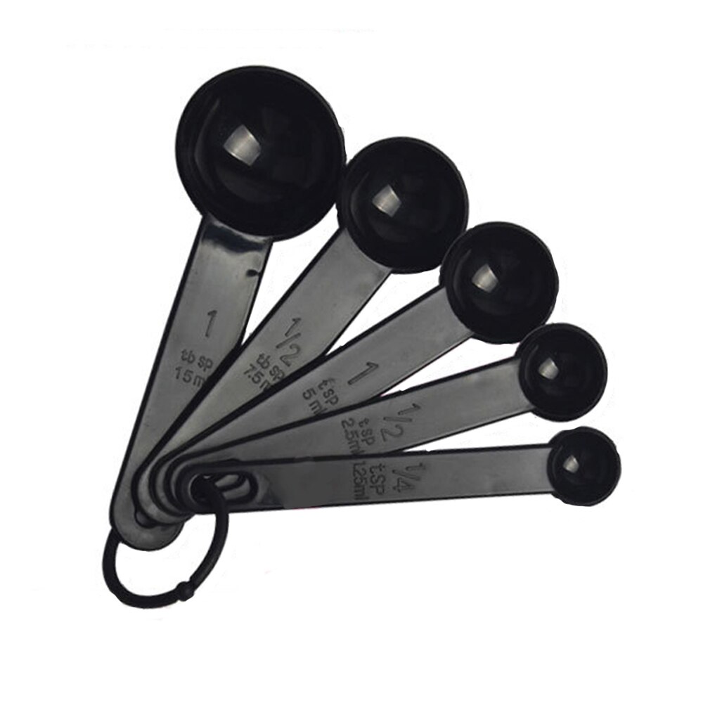 5pcs/set Baking Cooking Kitchen Tools Measuring Spoon Silicone Measuring Ladle with Scale Kitchen Tools