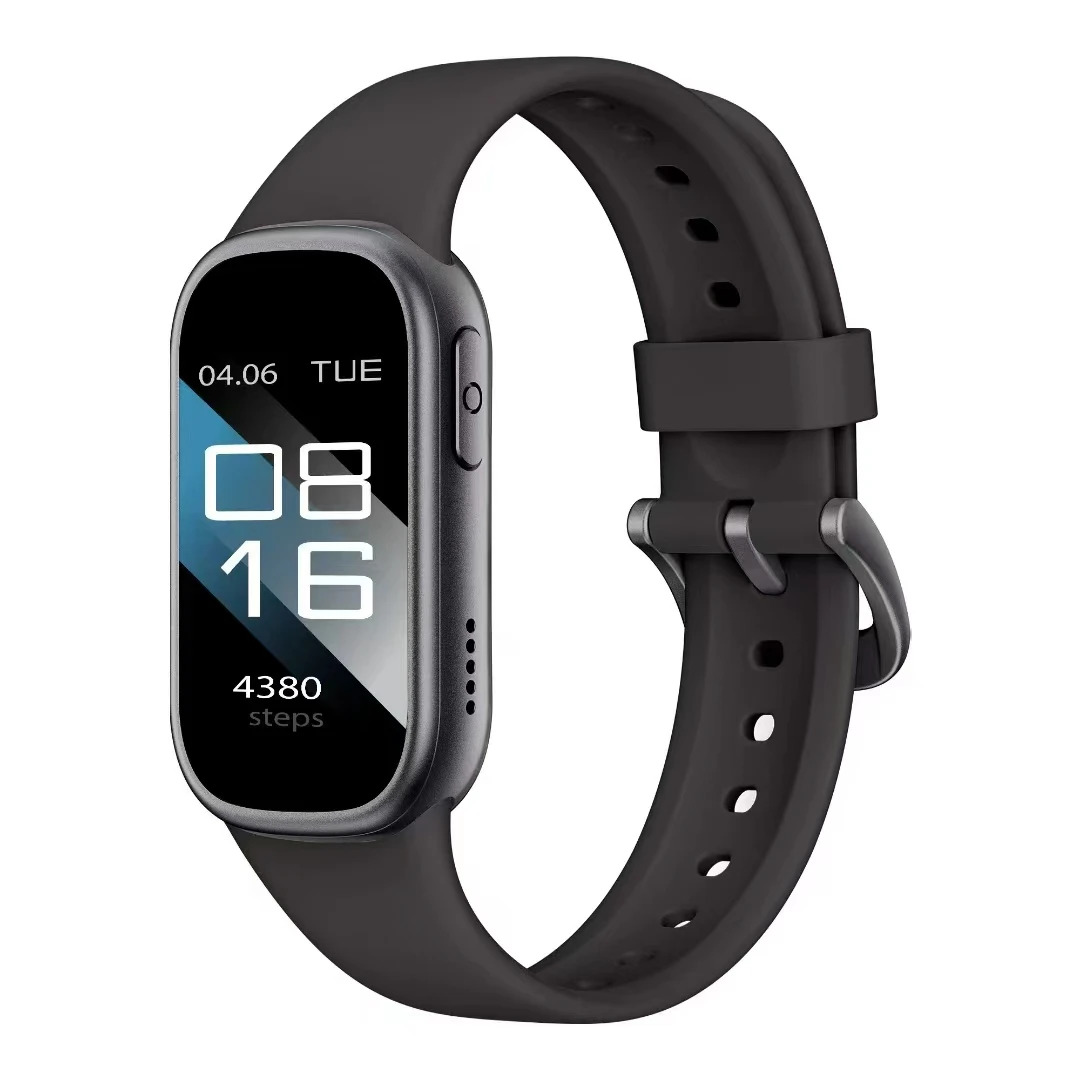 Moda Sport Smart Watch Promemoria messaggio meteorologico Monitoraggio del sonno Smartband Fitness Outdoor Tracker Bracciale impermeabile 2025: nero