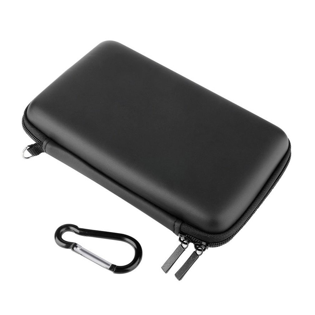 Cool Schwarz EVA Haut Tragen Hard Case Tasche Tasche 18,5x11x4,5 cm Für Nintend 3DS LL mit strap Gaming Mithelfer