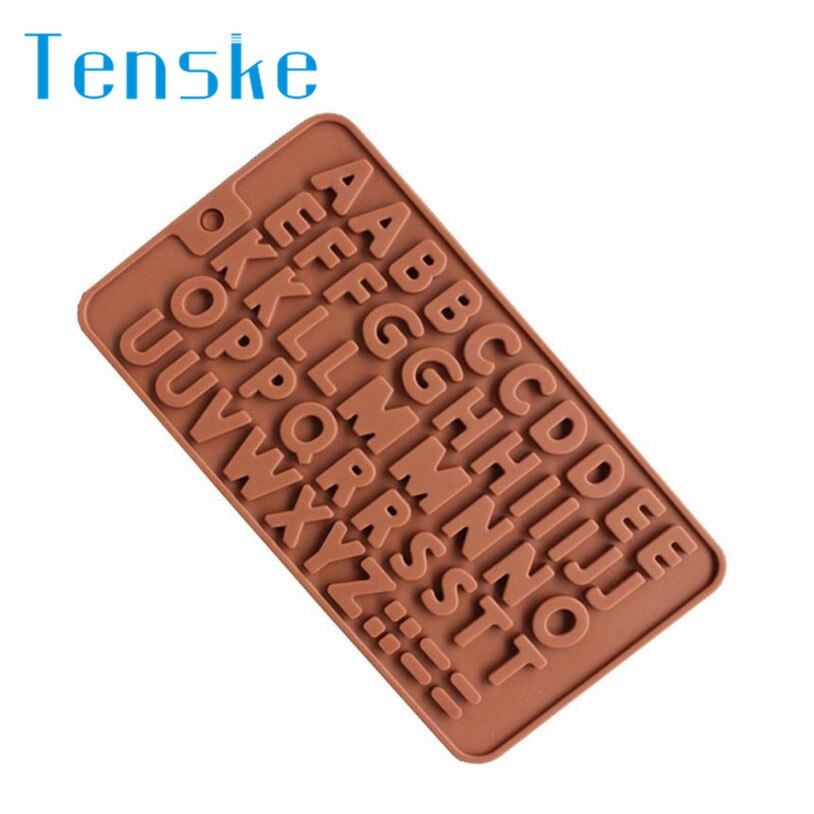Tenske bageforme 26 bogstaver silikone chokolade kage form håndværk småkage slik isterning  u70418
