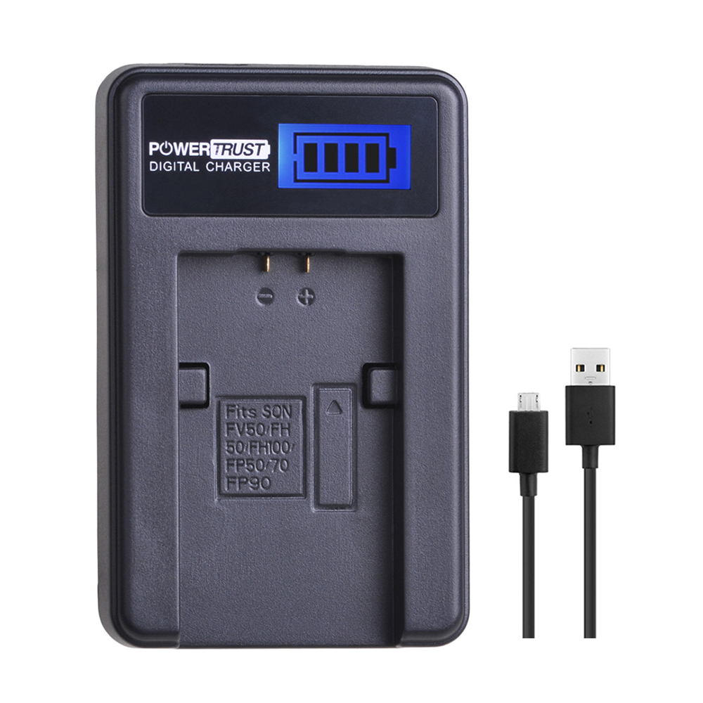 1Pc LCD USB Charger for Sony NP FV100 NP-FV100 FV50 FV70 FP90 FH100 FH70 FH50 FH60 FP50 CX700E PJ50E 30E 10E CX180E VG10E