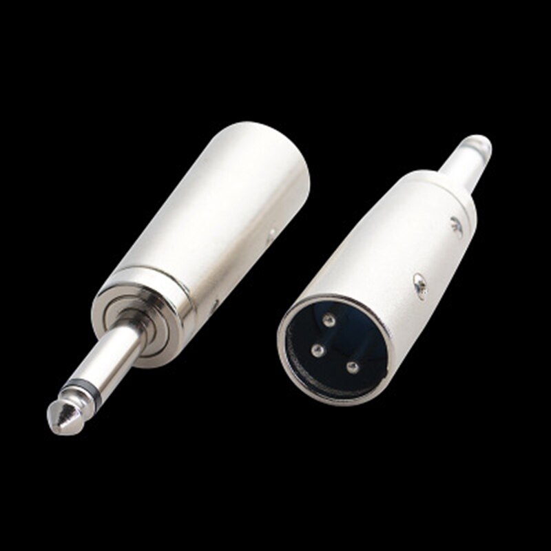 Microfoon Transformeren Trs Male Naar Male Adapter Xlr Male Naar 1/4 &quot;6.35Mm Stereo Microfoon Mic Trs Adapter