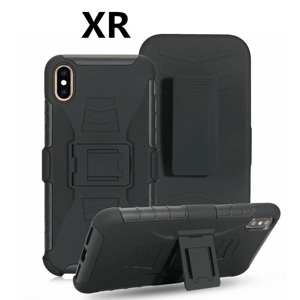 Für iphone 11pro XS Max Luxus Rüstung Stoßfest Holster Silikon Harte Fall Für iphone 8 7 6s Plus 5s handy Shell Abdeckung Taschen: For iphone Xr