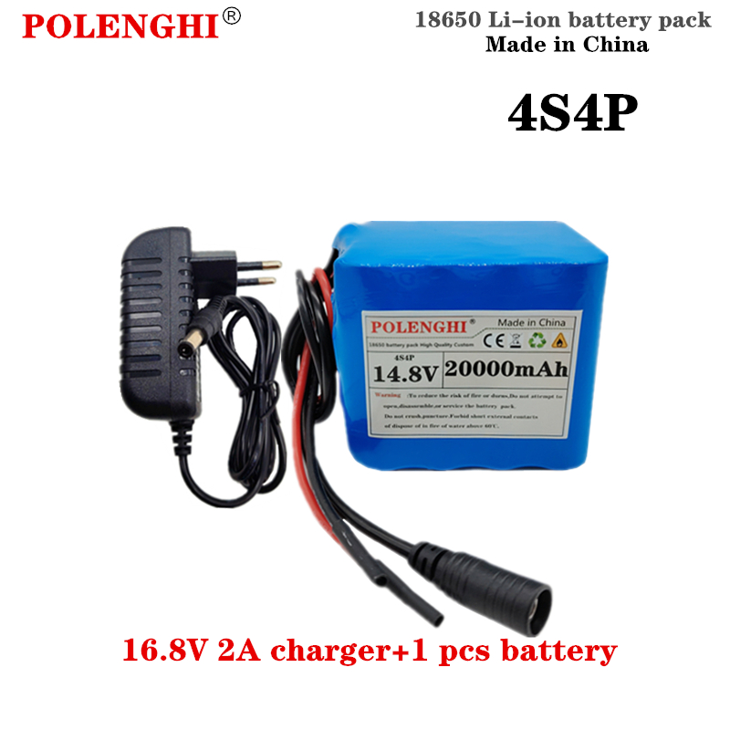 POLENGHI La batterie au lithium rechargeable 4S4P 14,8 V 20 Ah BMS est largement utilisée dans les scooters, les tricycles et autres véhicules: GRIS