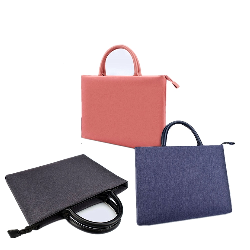 Women Men Briefcase 13 14 15inch Liner Sleeve Waterproof Wear-resistant Anti-theft Shockproof Laptop Bag For IPad Macbook Huawei