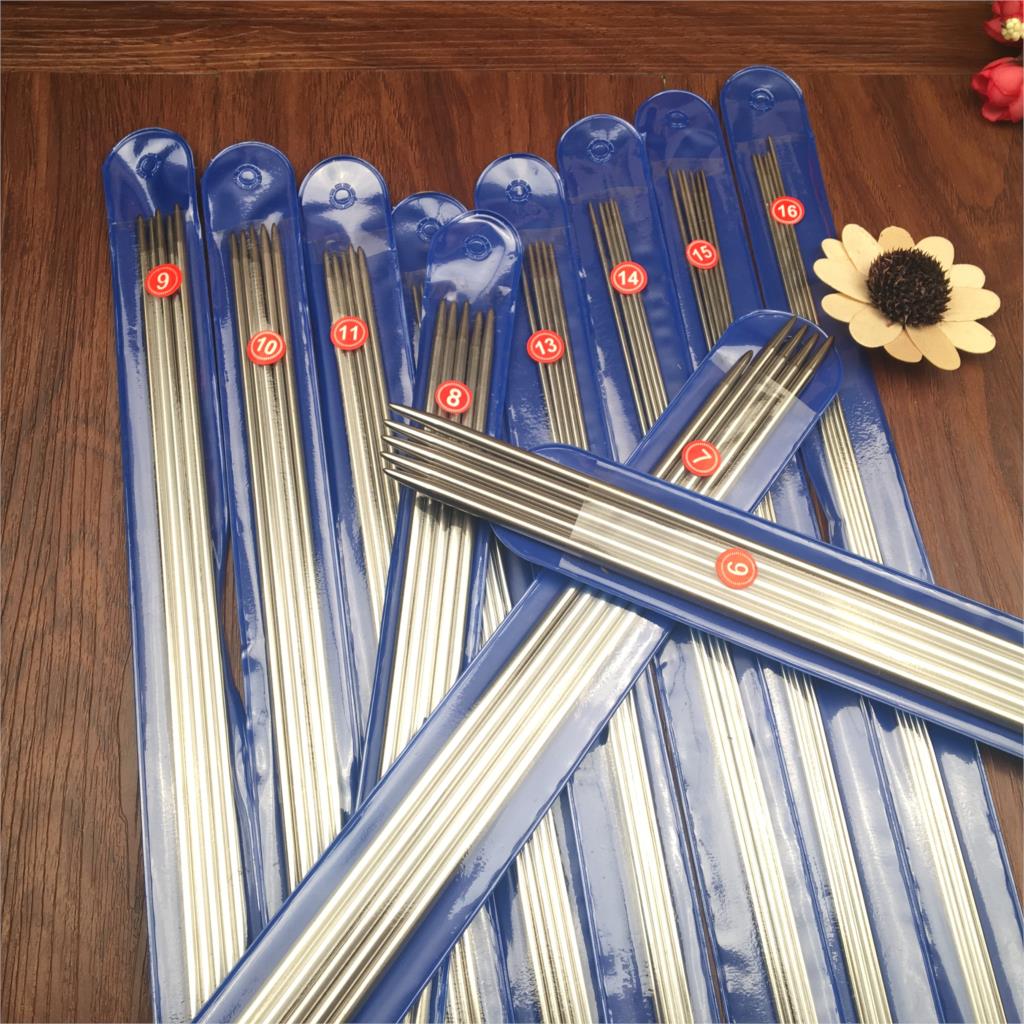 35 Pcs 2.0Mm-5.0Mm 7 Grootte/Set 25Cm/35Cm Roestvrijstalen Rechte Breien naalden Haaknaalden Breinaalden Set Maat