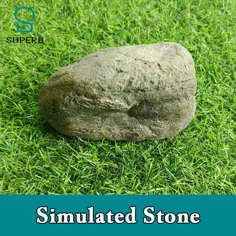 Superb escape room props simulated stone snail frog to hide object Key Box Outdoor Garden Secret Key Hidden Storage Box jxkj1987: Red