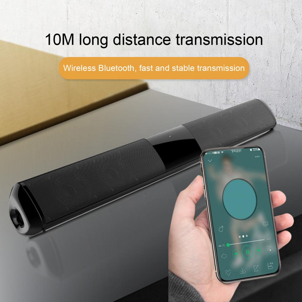 Bluetooth 5.0 Speaker Multifunctionele Ondersteuning Tf Card Slot Dual Hoorn Anti-Magnetische Luidspreker Draagbare Draadloze Stereo Soundbar