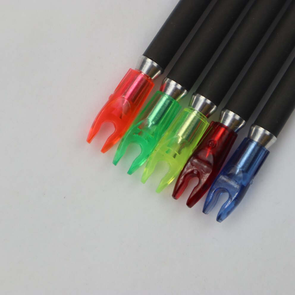 36pcs Arrow Pin Nocks Arrow Nock +Aluminum Pin For 4.2 mm 6.2 mm Carbon Arrow Shaft DIY Archery Accessories