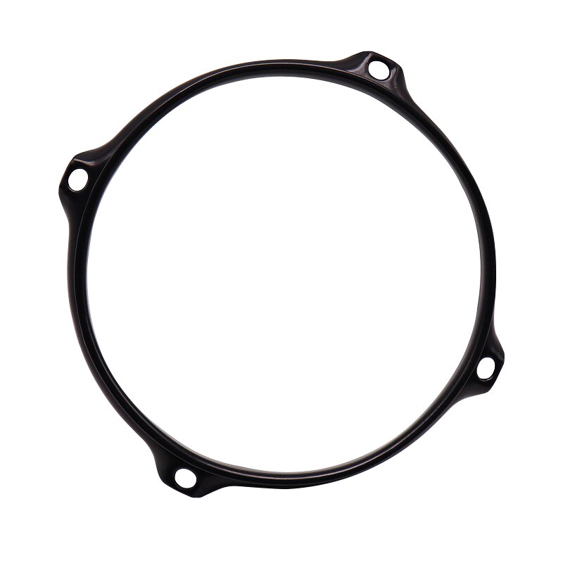 Cerceau de tambour de couleur noire, jante de tambour clair de 8 pouces, 4 trous, 6 pouces, 4 trous