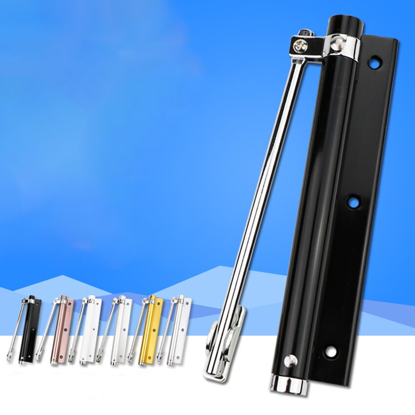 Automatic Spring Latch Hinge For Home Office Fire Rated Door Adjustable Door Closer Stainless Steel Furniture Hardware