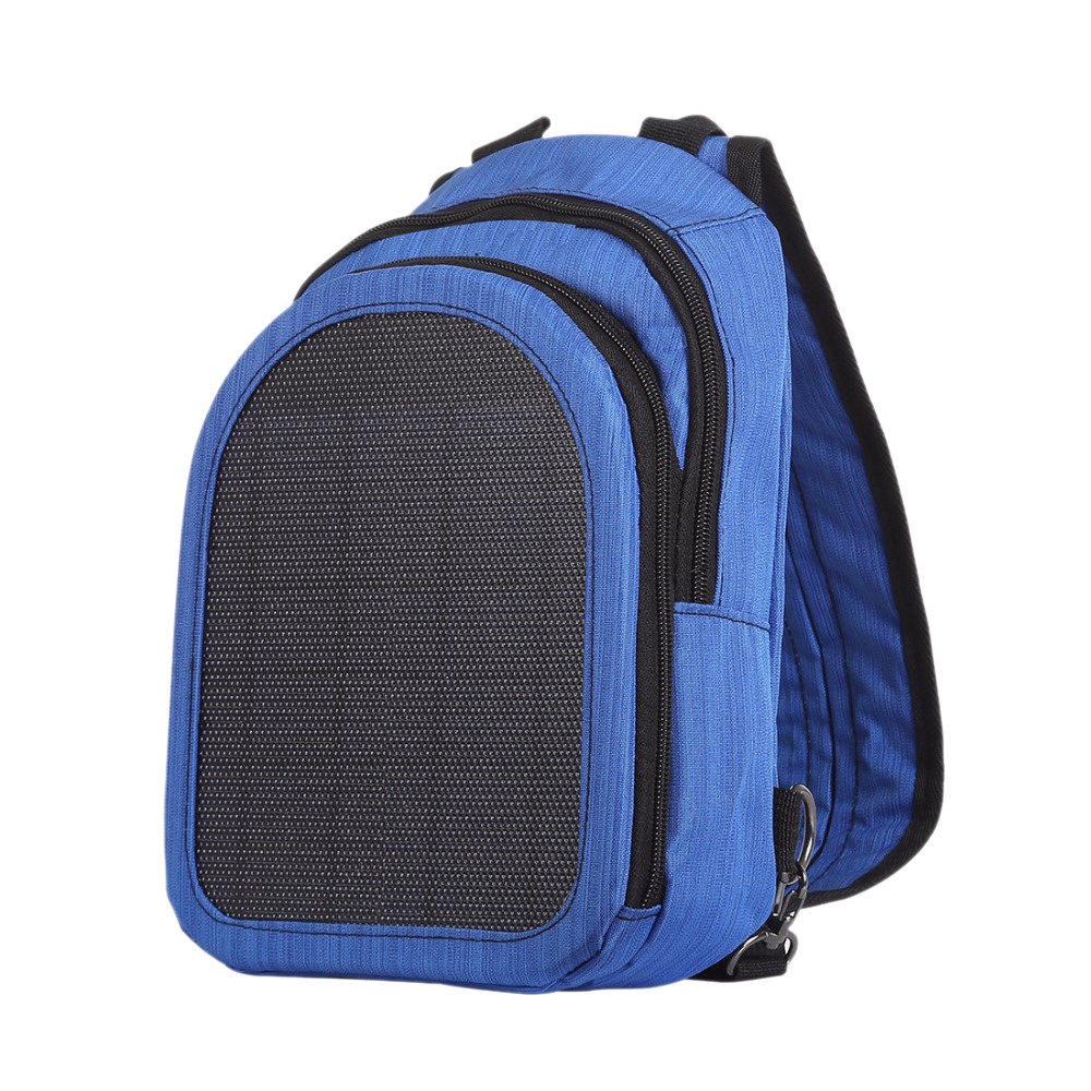 Haweel 5W Zonnepaneel Power Enkele & Dubbele Schouder Rugzak Tas