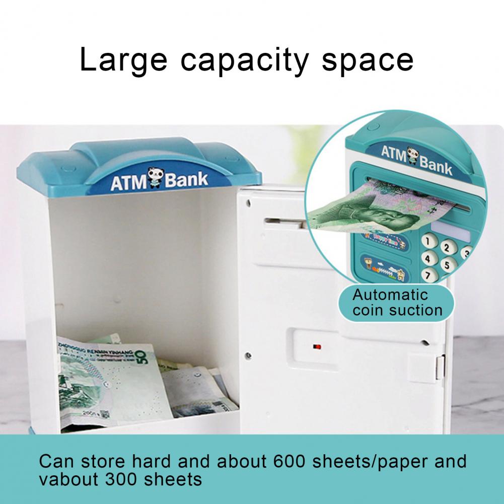 Simulazione sensore di impronte digitali sblocca parola d'ordine impronta digitale Rotolo-su automatico portatile salvadanaio elettronico giocattoli