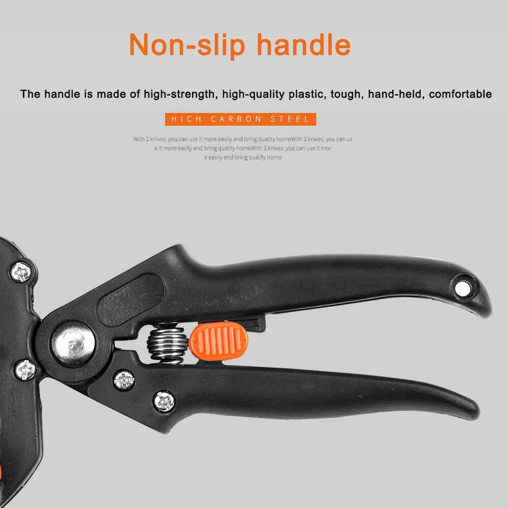 Agricultural Pruning Grafting Scissors Set Complete Garden Fruit Tree Inoculation Cutting Pruning Shears Grafting Garden Tools