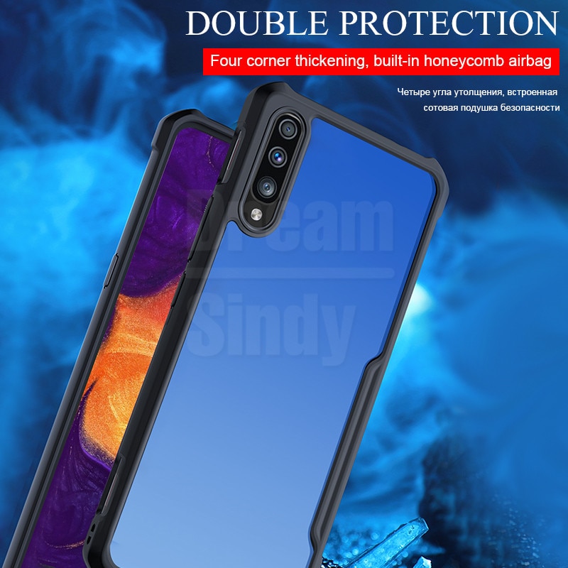 Luxury Armor Shockproof Soft Bumper Case For Samsung Galaxy A10 A20E A30 A40 A50 A70 M10 M20 M30 Silicone Armor Phone Case Cover