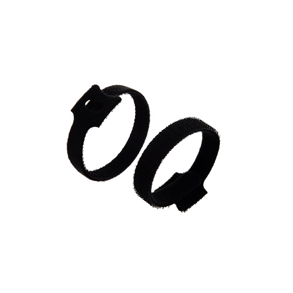 100pcs Adjustable Reusable Black Cable Multi-Purpose Hook and Loop Cord Ties Reusable Cable Ties Durable Nylon Cable Zip Ties