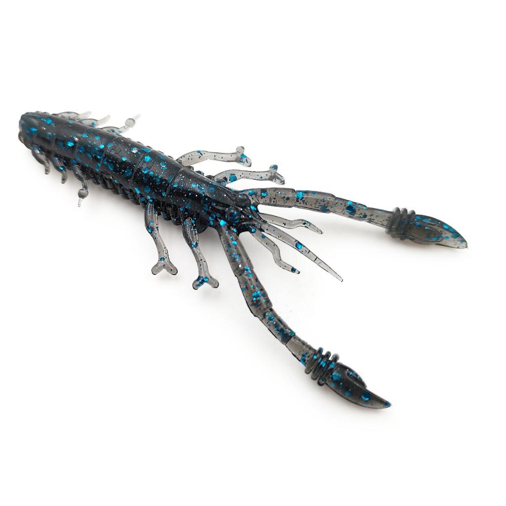 Soft Crawfish Bait Floating NED Rig Shot Silicone Shrimp Lure Crayfish Wobblers For Bass Perch TEXAS Fisihng: Color 02
