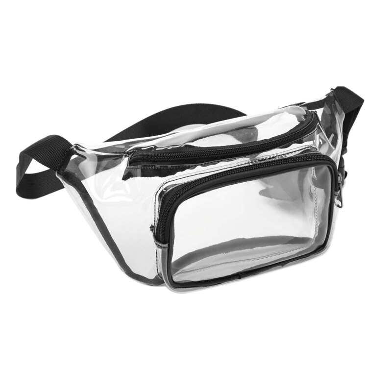 Simple Transparent Waist Bags Waterproof Cute Waist Adjustable Bag for Women Men, Travel, Beach,,Concerts Bag: Default Title