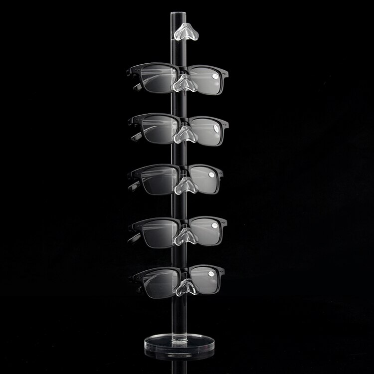Acrylic 6 Pairs Sunglasses Eye Glasses Frame Rack Eyewear Counter Holder Display Stand Display Holder