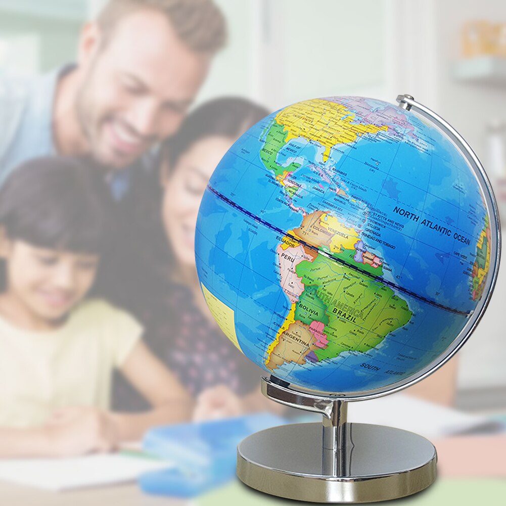 World Map USB Powered LED Light Desktop Decoration School Supplies Geography Home Earth Globe Educational Toy Teaching Aids