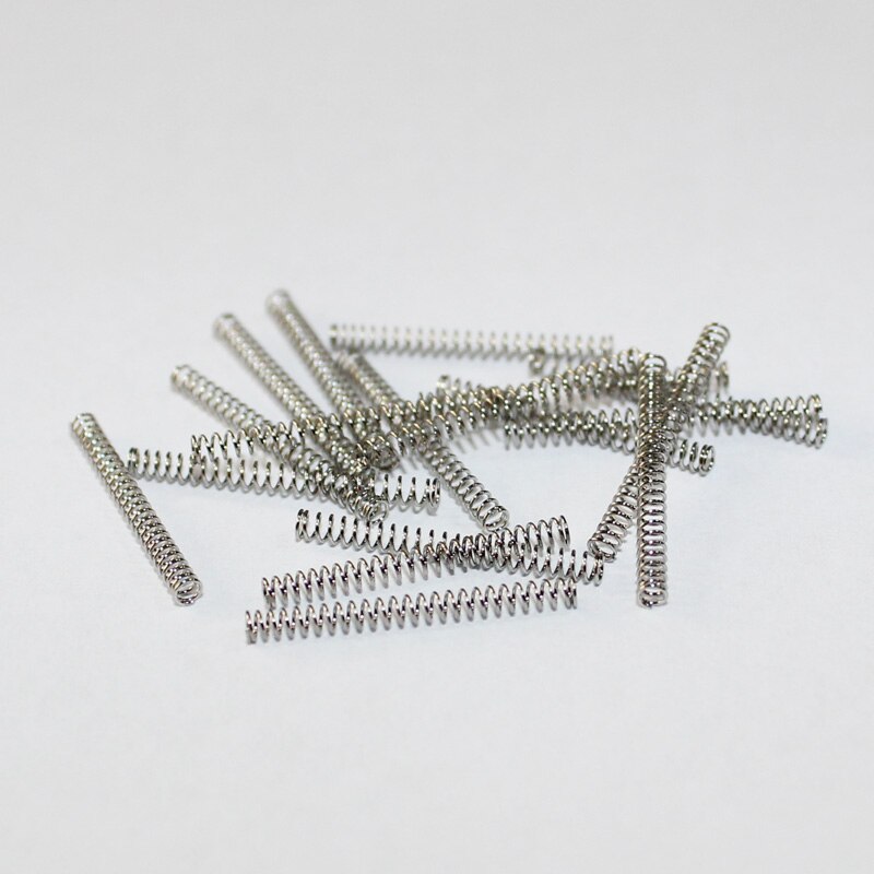Kleine drukveren draad diameter 0.4mm, buitendiameter 3mm tot 10mm, Lengte 25mm