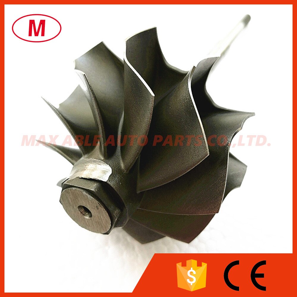GT2835R Turbolader kugellager Turbine welle & Rad/Turbine Rad/Turbo Rad 51,80/56,55mm/trimmen 84 10 klingen