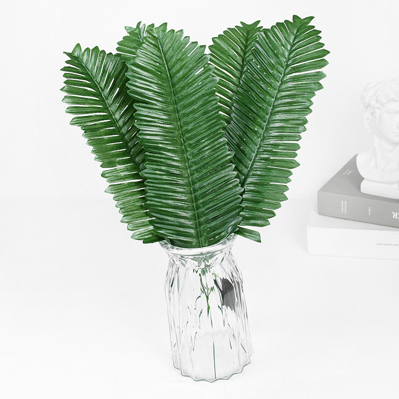 10/20 stücke Grüne Künstliche Pflanzen Palm Blätter Simulation Blatt Für Dschungel Geburtstag Hochzeit Party Wohnkultur DIY Blume Anordnung