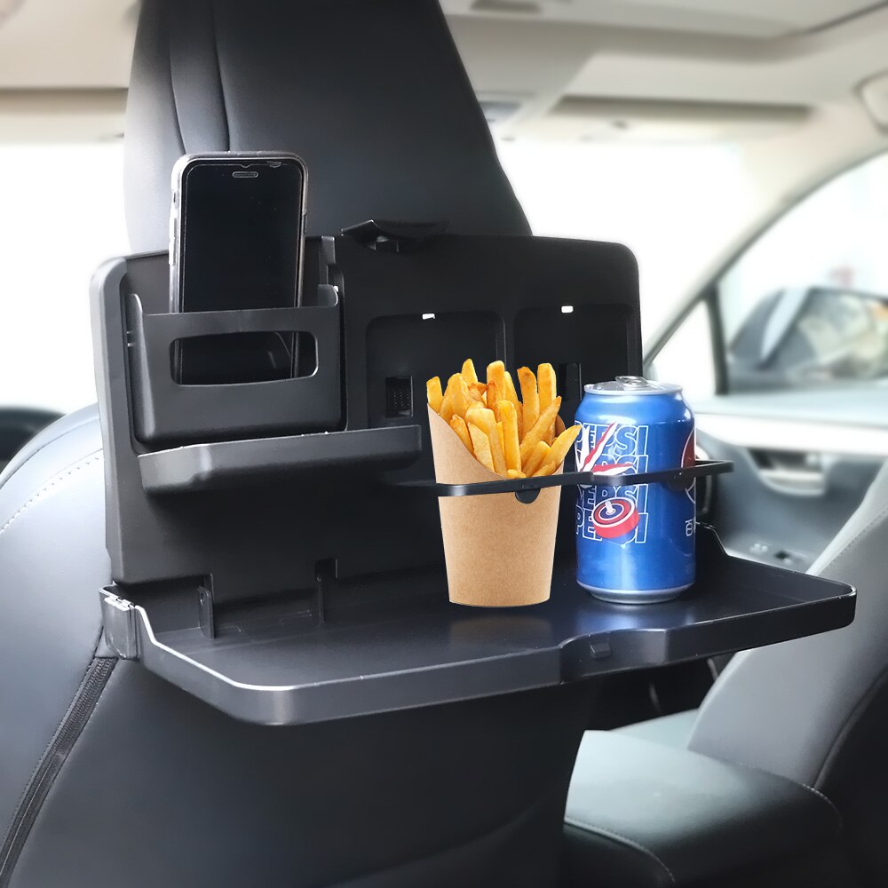 Bil foldning mad kop bakke bil styling spisebord drikke holder bil indvendig opbevaring hylde bagsæde kop holder auto tilbehør